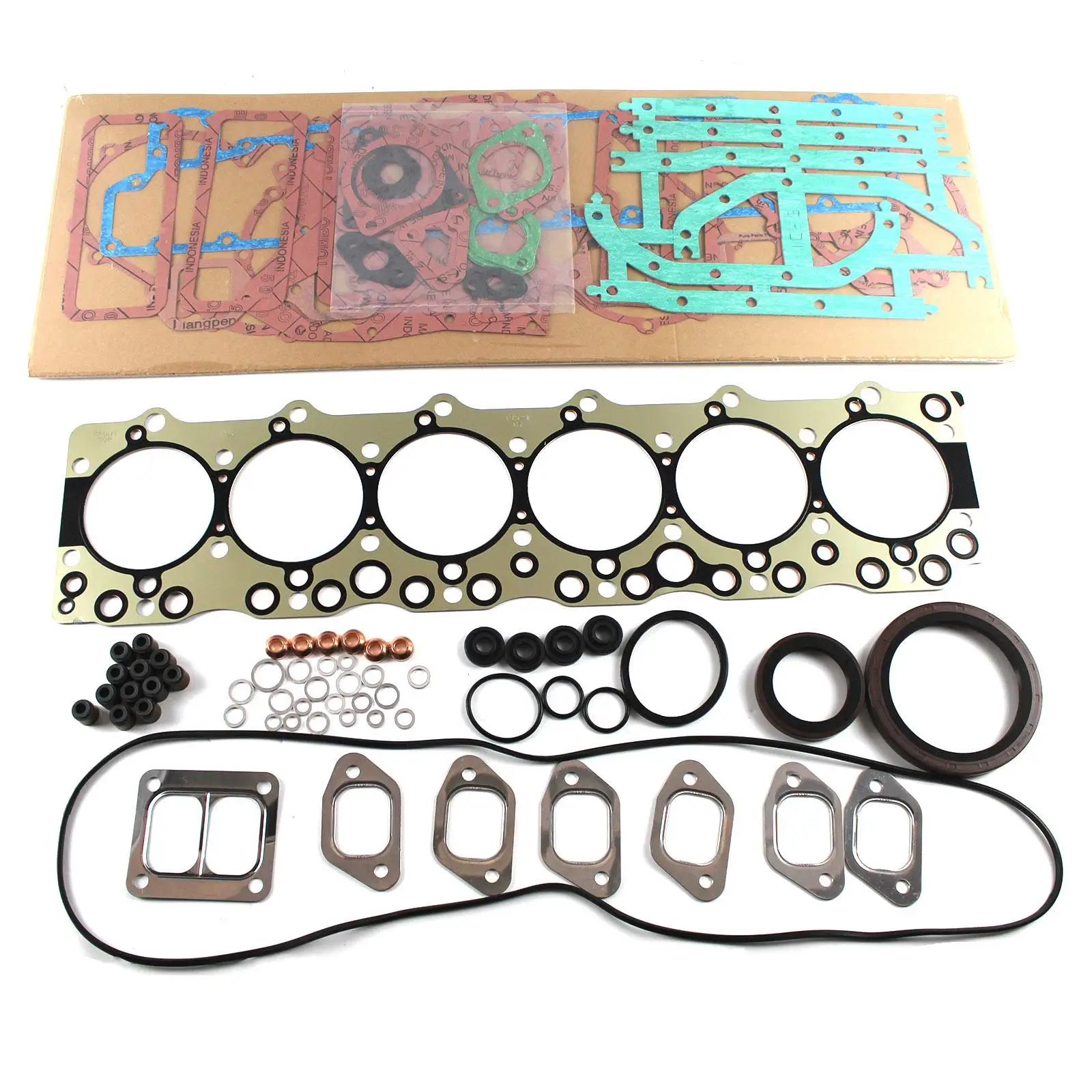 Overhaul Rebuilding Kit For Isuzu 6BD1 6BD1T Hitachi EX200-1 UH07-7 Excavator Engine Pistons Liners Cylinder Gasket Bearing Set