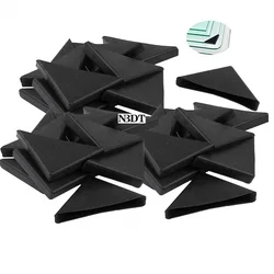 200Pcs Black Plastic Glass Tile Panel Corner Guards Slip-on Protector Caps