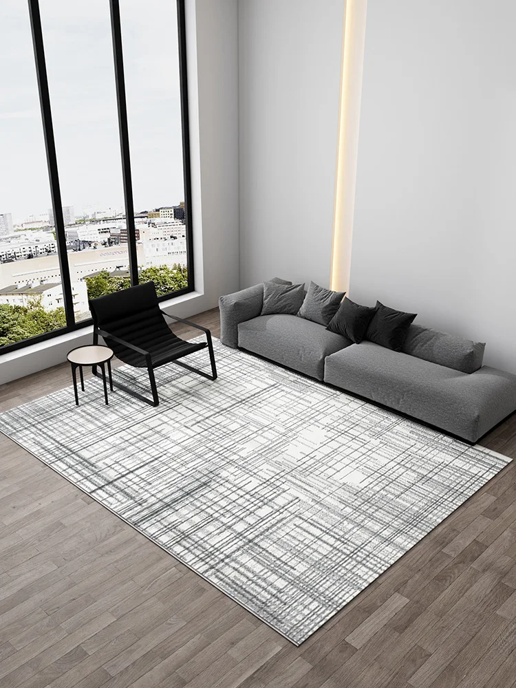 Nordic Grey Concise Living Room Carpets And Rug Household Modern Bedroom Rug Thick Cost-effective Coffee Table Floor Mat