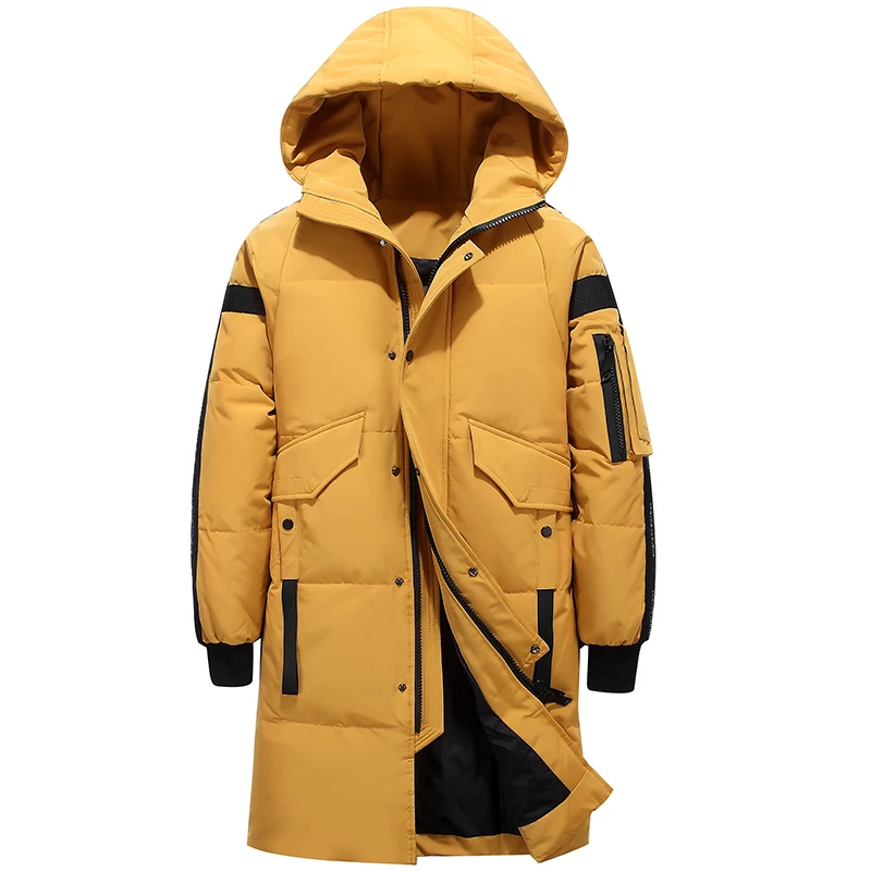 Teens New Men's Down Jacket Stylish Male Down Coat Winter Thick Warm Man Clothing Brand Men's Apparel Warm Parka 1910