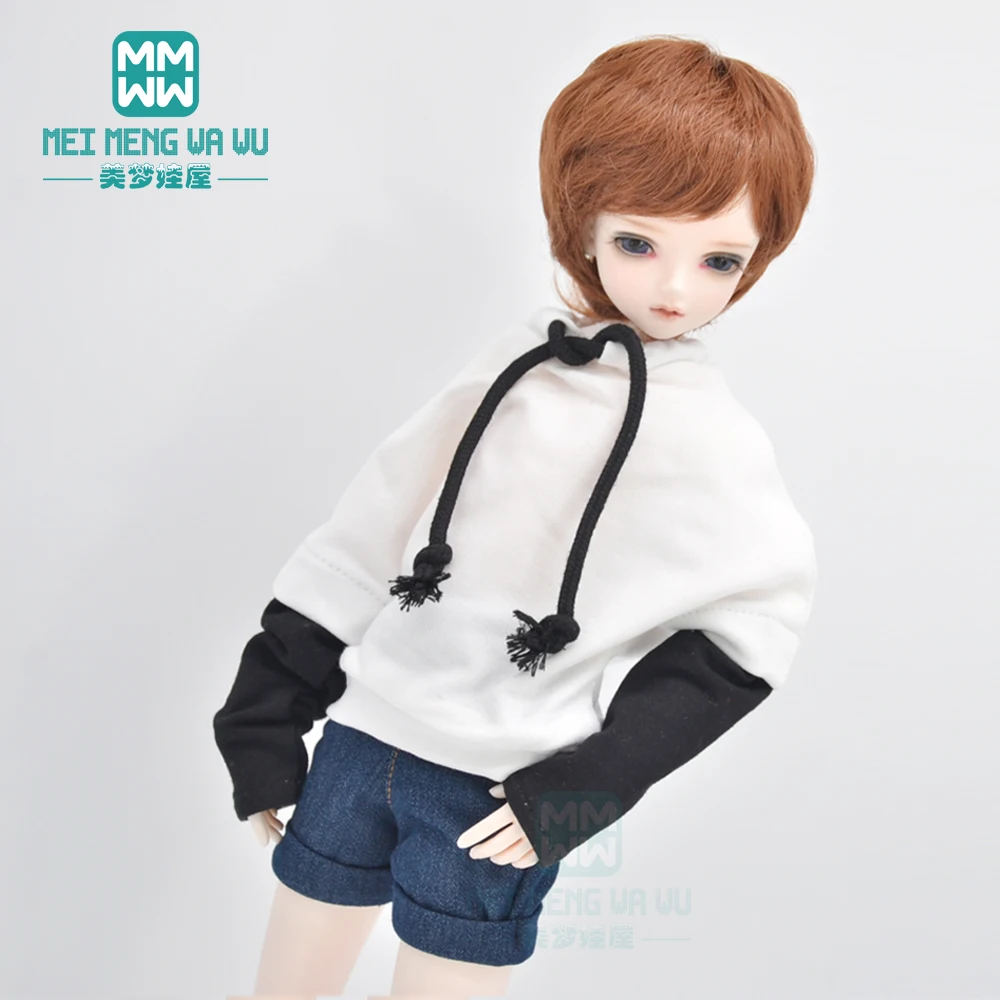 

BJD Doll Clothes for 28-60cm YOSD MSD DD SD Toys Spherical joint doll Fashion sportswear, Denim shorts