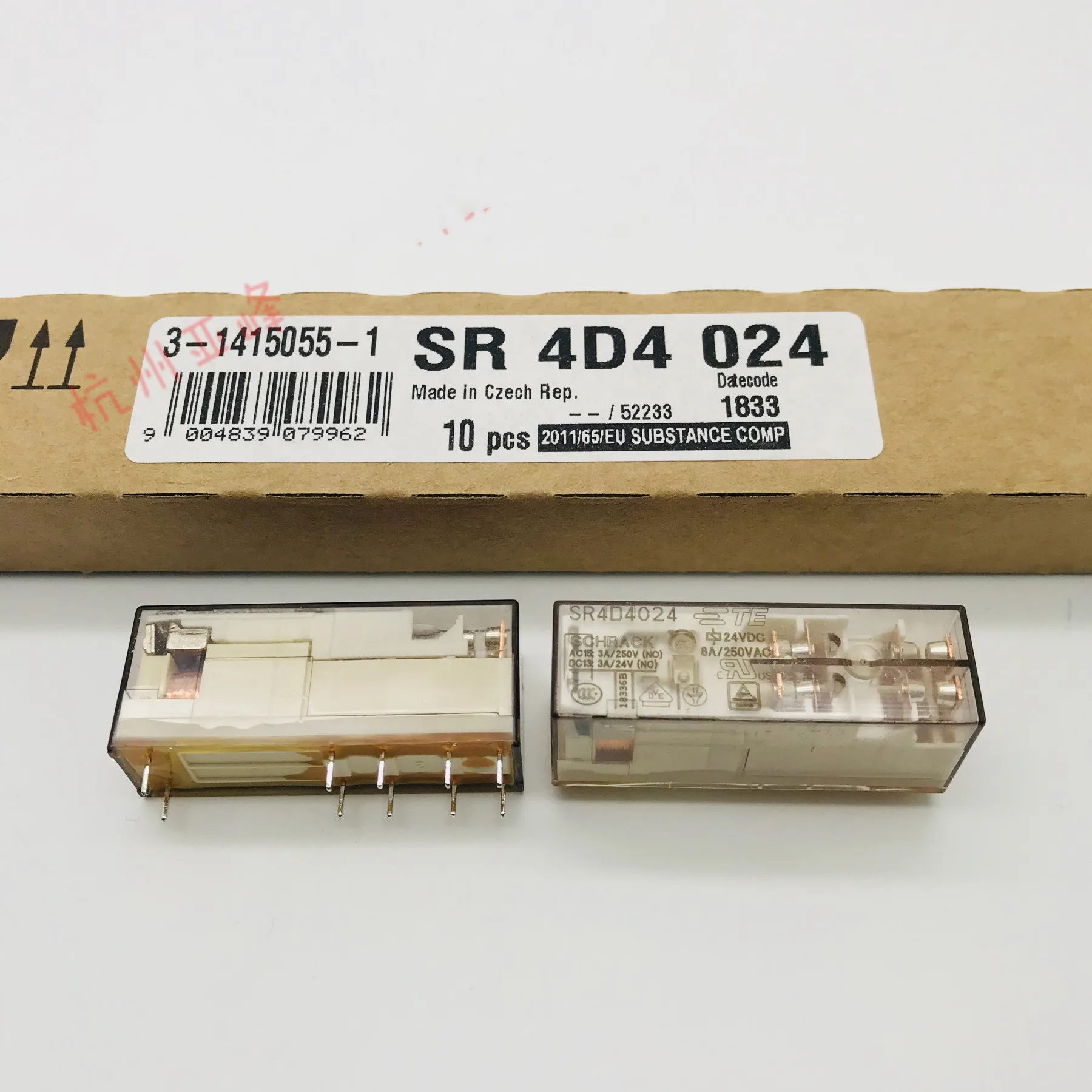 

SR4D4024 24VDC 10PIN 8A 250VAC relays