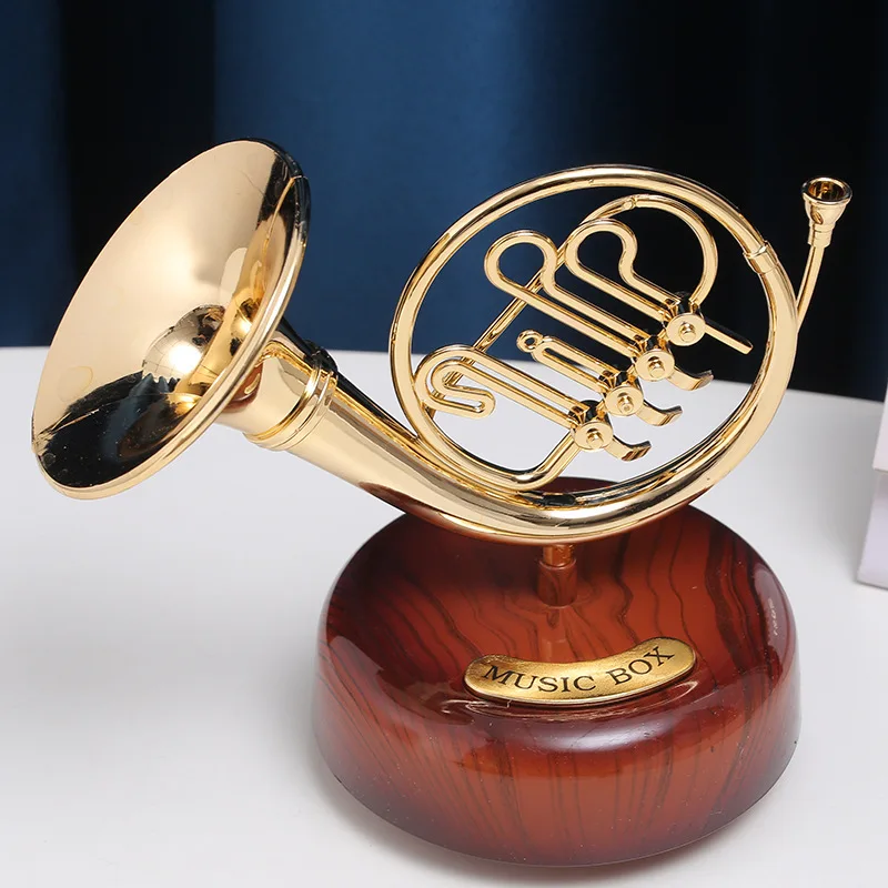 Classical orchestral instrument eight-tone to saxophone music box home decoration music box ornament