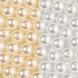 High Quality ABS Imitation Pearl Bead Loose Spacer Beads For Jewelry Making White Beige DIY Imitation Garment Beads DIY Bracelet
