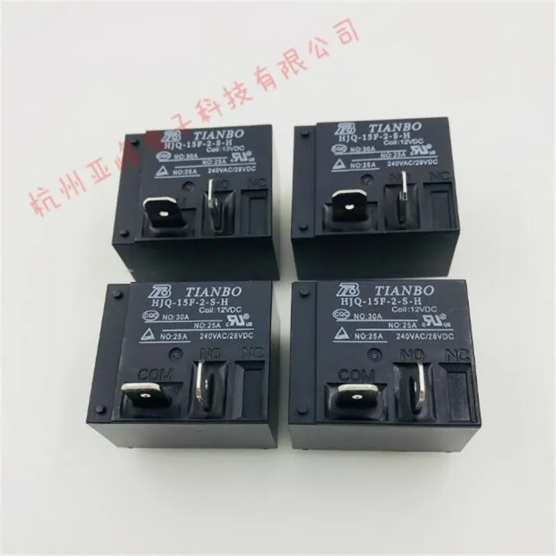 HJQ-15F-2-S-H HJQ15F2SH HJQ 15F 2 S H 12VDC DC12V 12V 30A 12V relay 4PIN