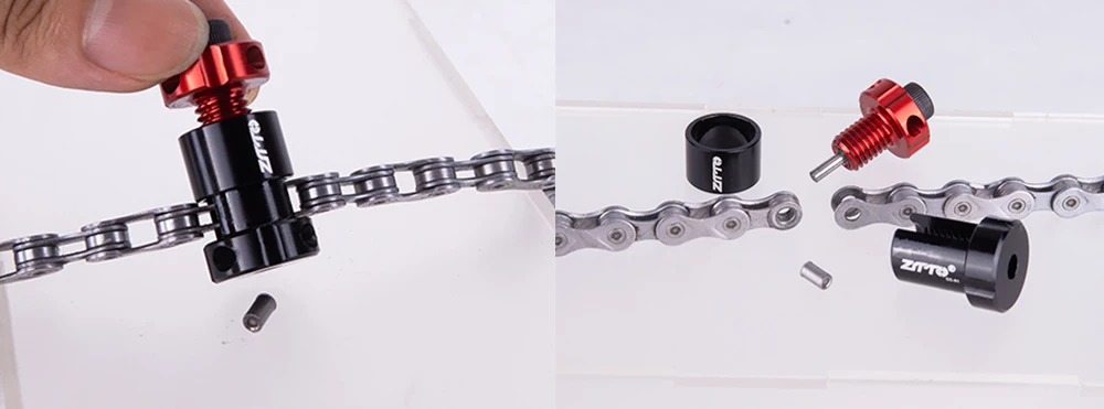 ZTTO MTB Rennrad Kette Cutter Entfernen Werkzeug Hohe Festigkeit Aluminium Legierung Stahl Pin Splitter Fahrrad Link Breaker Patent CC01 – Detail 12
