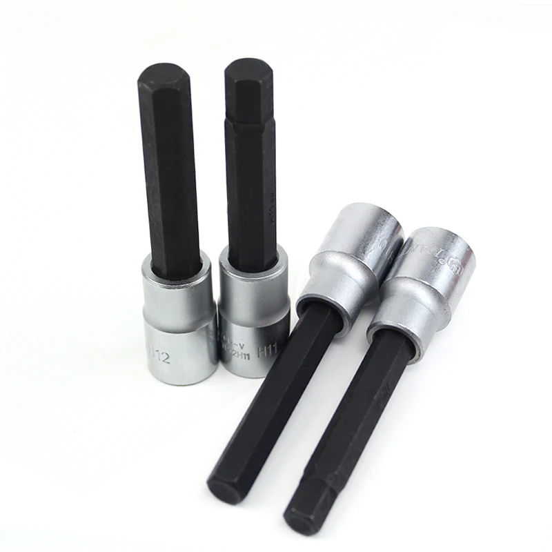 

1PC 100mm long 1/2" Hexagon Screwdriver Bit Socekt Adapter Allen Hexagonal Wrench Hex H4 H5 H6 H7 H8 H9 H10 H11 H12 H14 H17 H19