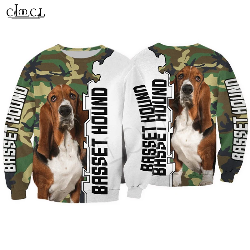 

HX Newest Basset Hound Camo 3D Print Men Hoodies Sweatshirt Unisex Streetwear Zip Pullover Casual Tracksuits Drop Shipping