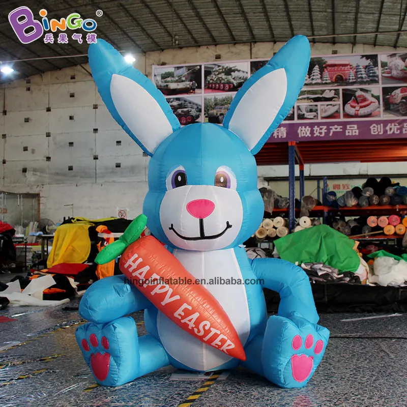 Cute Inflatable Rabbit Cartoon Easter Bunny Various Inflatable Toys Decorative Hare Toy For Advertising