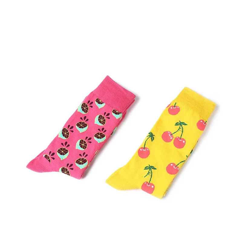 New Man Socks Women Men Free SizeCotton Socks Colorful Fruit Funny Socks For Couples Lovers Gifts