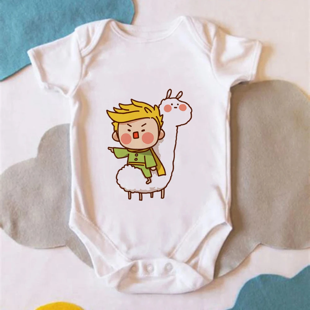 Little Prince and Fox Print Newborn Clothes 2021 New Style Aesthetic Baby Girl Baby Boy Bodysuit Harajuku Trend Ropa Bebe