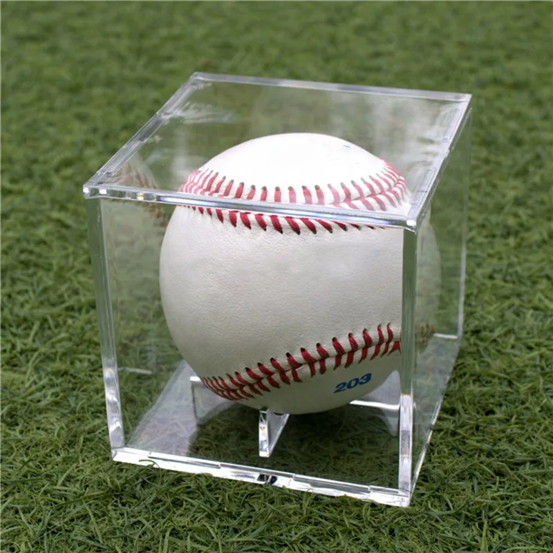 Acrylic 9 Inch Baseball Box Display Golf Tennis Ball Transparent Case For Souvenir Storage Box Holder UV Protection Dustproof