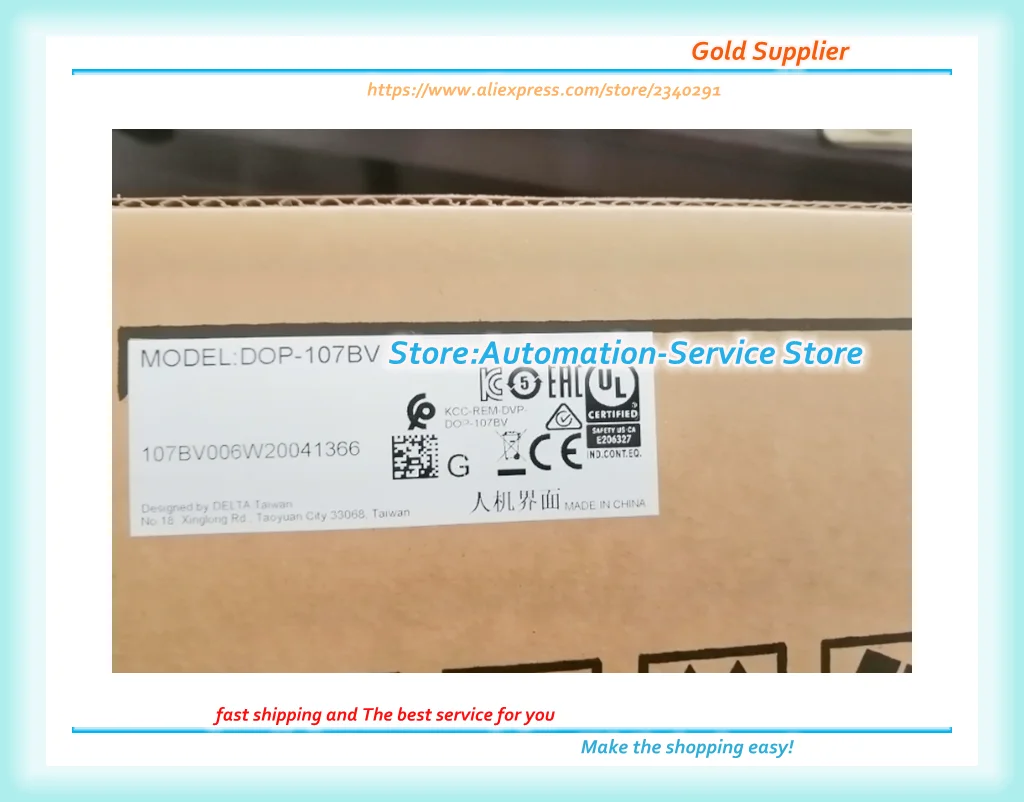 Painel Delta Touch HMI, DOP-107EV, DOP-107WV, DOP-107BV, DOP-107EG, DOP-107DV, DOP-107CV, Novo, 7"