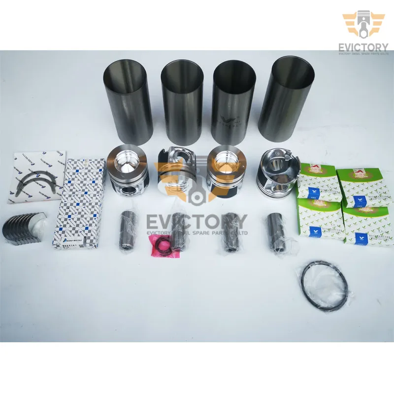 For ISUZU 4JA1T 4JA1-T rebuild overhaul kit piston valve liner gasket bearing water pump oil pump connecting rod