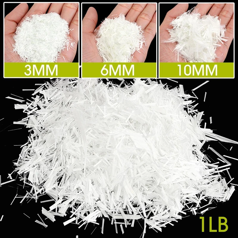 3/4/6/10/20mm Glass Fiber GFRC Choped Strands Fibers for concrete cement countertops Glass Fiber GFRC  Strands 1 LB