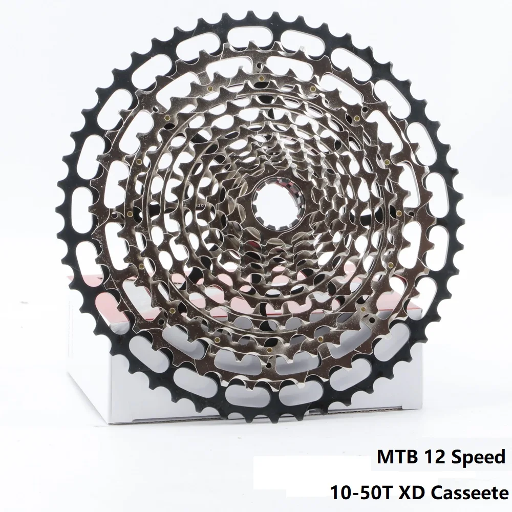 Ultralight MTB 12 Speed 10-50T XD ULT Cassette Ultimate CNC Mountain Bike Freewheel Steel Durable 12s k7 Sprocket 390g