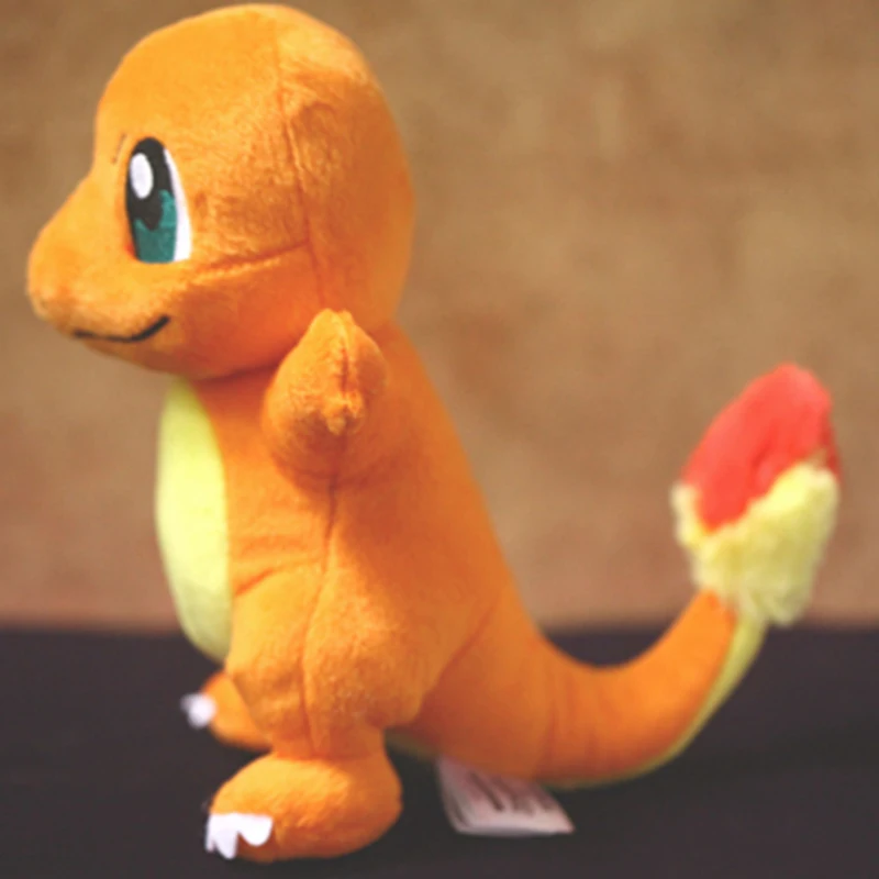 Takara Tomy-Pokémon Charmander Brinquedo Recheado Macio, Boneca de Pelúcia Anime Dragon Japão, Presente para Crianças