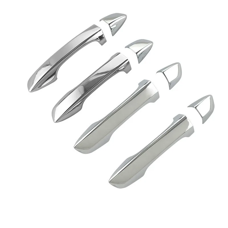 For Volkswagen New VW Tiguan MK2 2017 2018 2019 2020 Chrome Door Handle Cover Car Styling Stickers Auto Accessories
