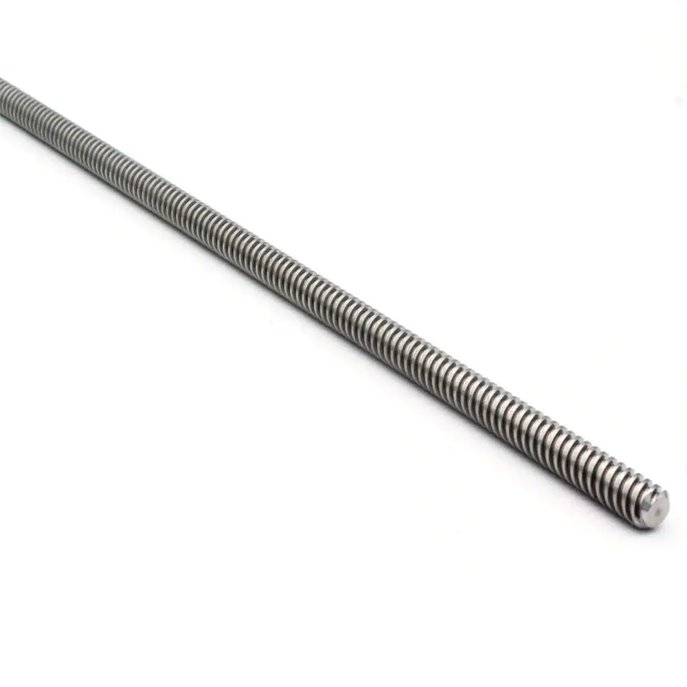1PC 304Stainless Steel T8 Screw Length 66 72 80mm 100 250 300 mm Lead 1mm 2mm 3mm 4mm 8mm 10mm 12mm 14mm Trapezoidal Spindle image 2