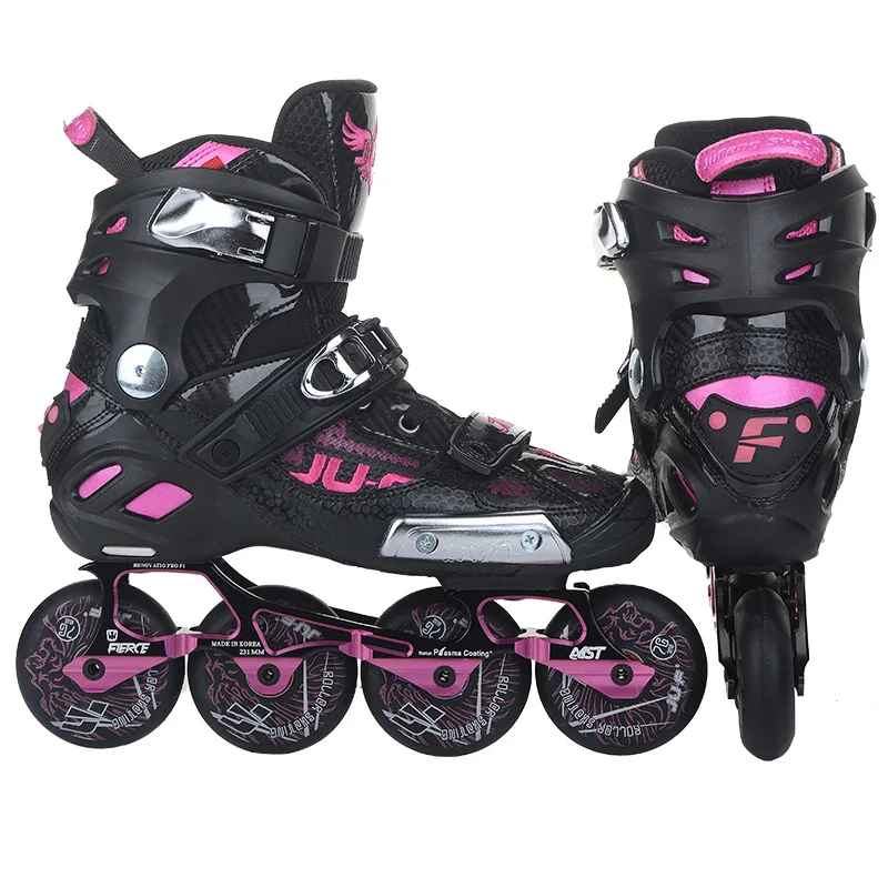 2020 Profession Women Adult Roller Skates Skating Shoes Sliding Inline Sneakers 4 wheels 1 Row Line Outdoor Sports Advance