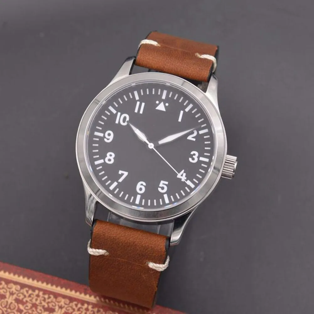 DIY Custom Logo Sapphire NH35 Watch Military Men reloj Automatic Luxury Sport Design Clock Lume Leather Mechanical Wrist Watches