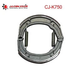 Alconstar- CJ-K750 Motorcycle Retro Brake Shoes With Springs (pair) For BMW R51R61R66 R71 Ural M1 M1M M72 K750 KS750 Accessories