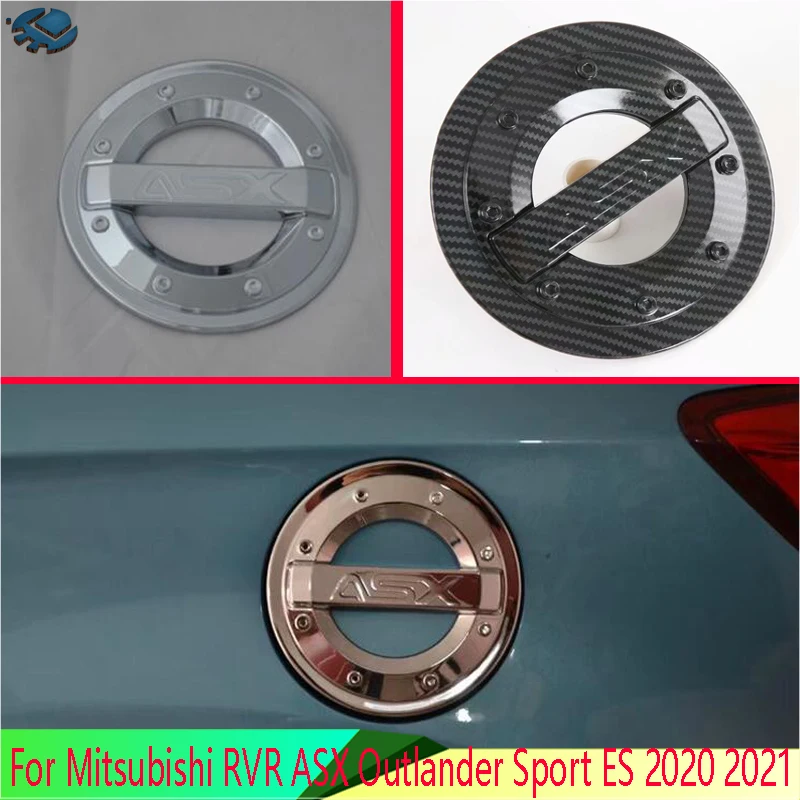 For Mitsubishi RVR ASX Outlander Sport ES 2020 2021 ABS Chrome fuel tank cap cover car-styling trim oil fuel cap protective