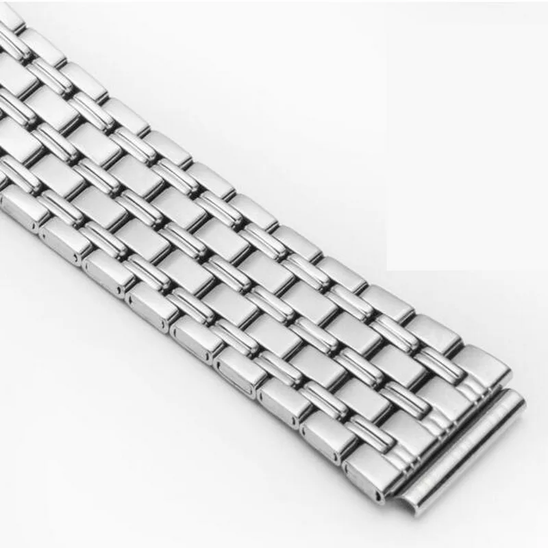 10mm 12mm 14mm 16mm 18mm Stainless Steel Watch Band Strap Bracelet Watchband Butterfly Clasps Silver Buckle For Women Men