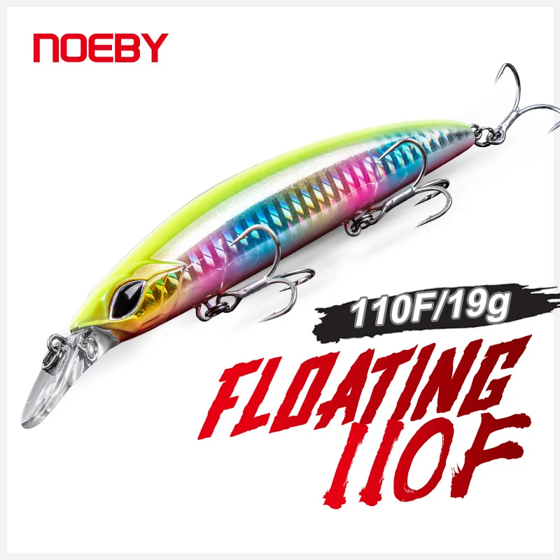 Señuelo Jerkbait Flotante NOEBY Minnow para lubina y lucios - imagen 2