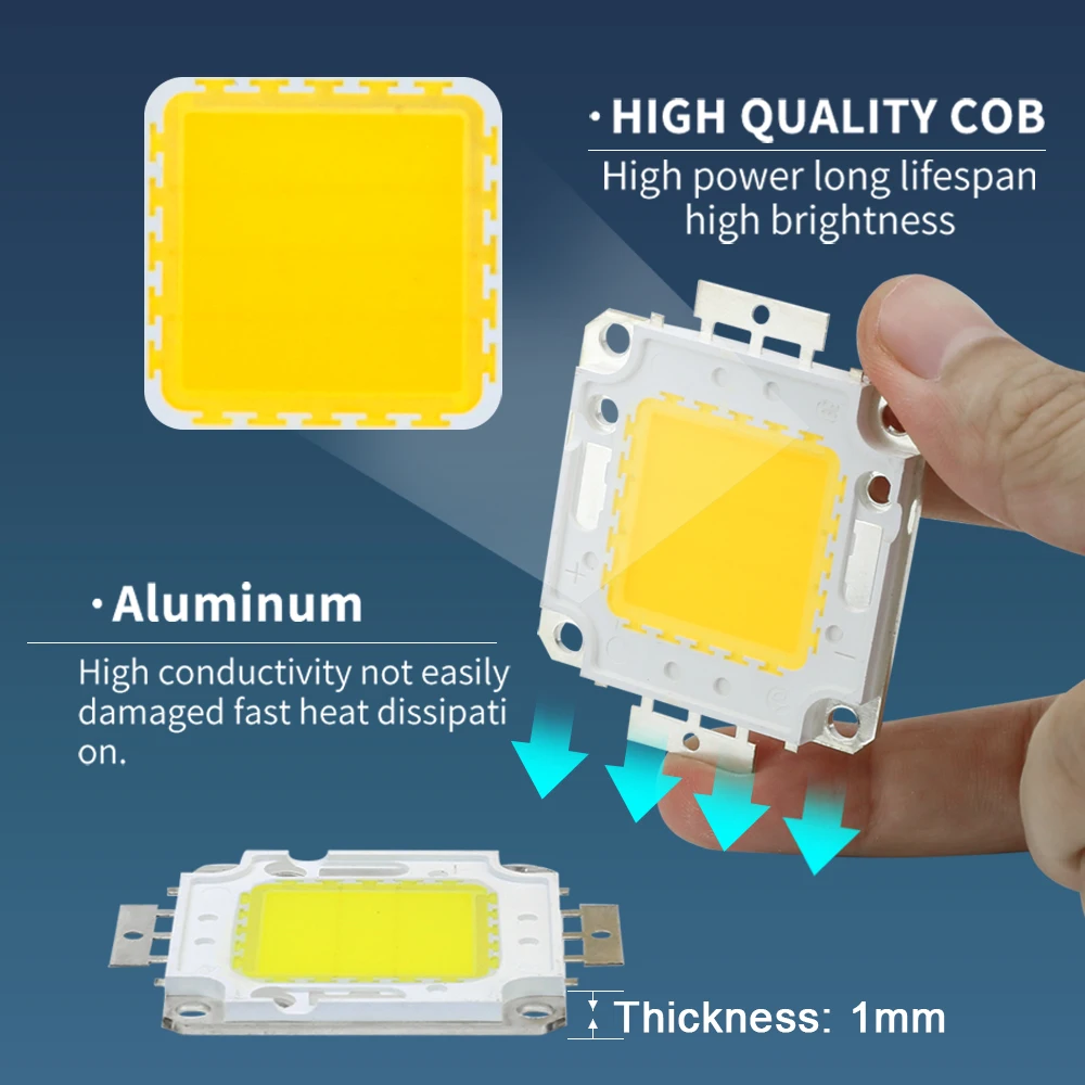 LED Lamp COB LED Chip 30-36V 50W 30W 20W 10W For Floodlight Modules LED Spotlight Accessories DIY Matrix diodes