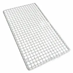 1 adet/2 adet 50*38cm barbekü izgara kamp sebze deniz pişirme Net barbekü araçları galvanizli demir ızgara Meshes açık kömür