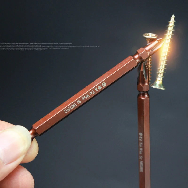 LAOA Magnetic Screwdriver Bit Extended electric screwdriver Bit Double headed Phillips screwdriver