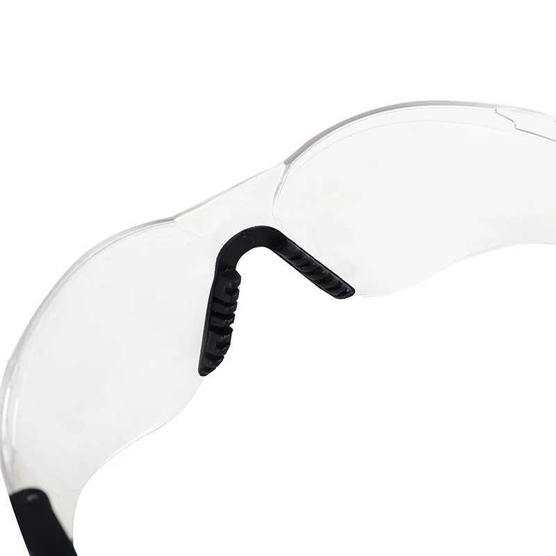 Safety Glasses with Clear Anti Fog Scratch Resistant Wrap-Around Lenses and Non-Slip Grips, UV Protection. Adjustable