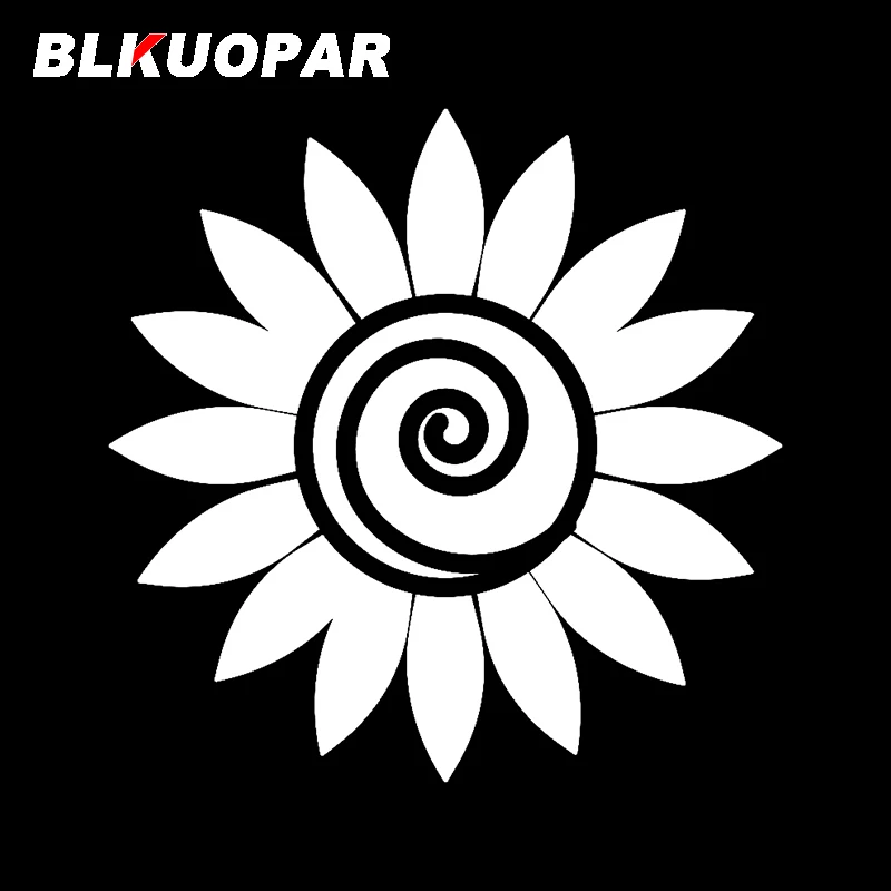 BLKUOPAR for Abstract Sunflower Car Sticker Scratch-Proof Graphics Decal Waterproof Bumper Air Conditioner Laptop Vinyl Car Wrap