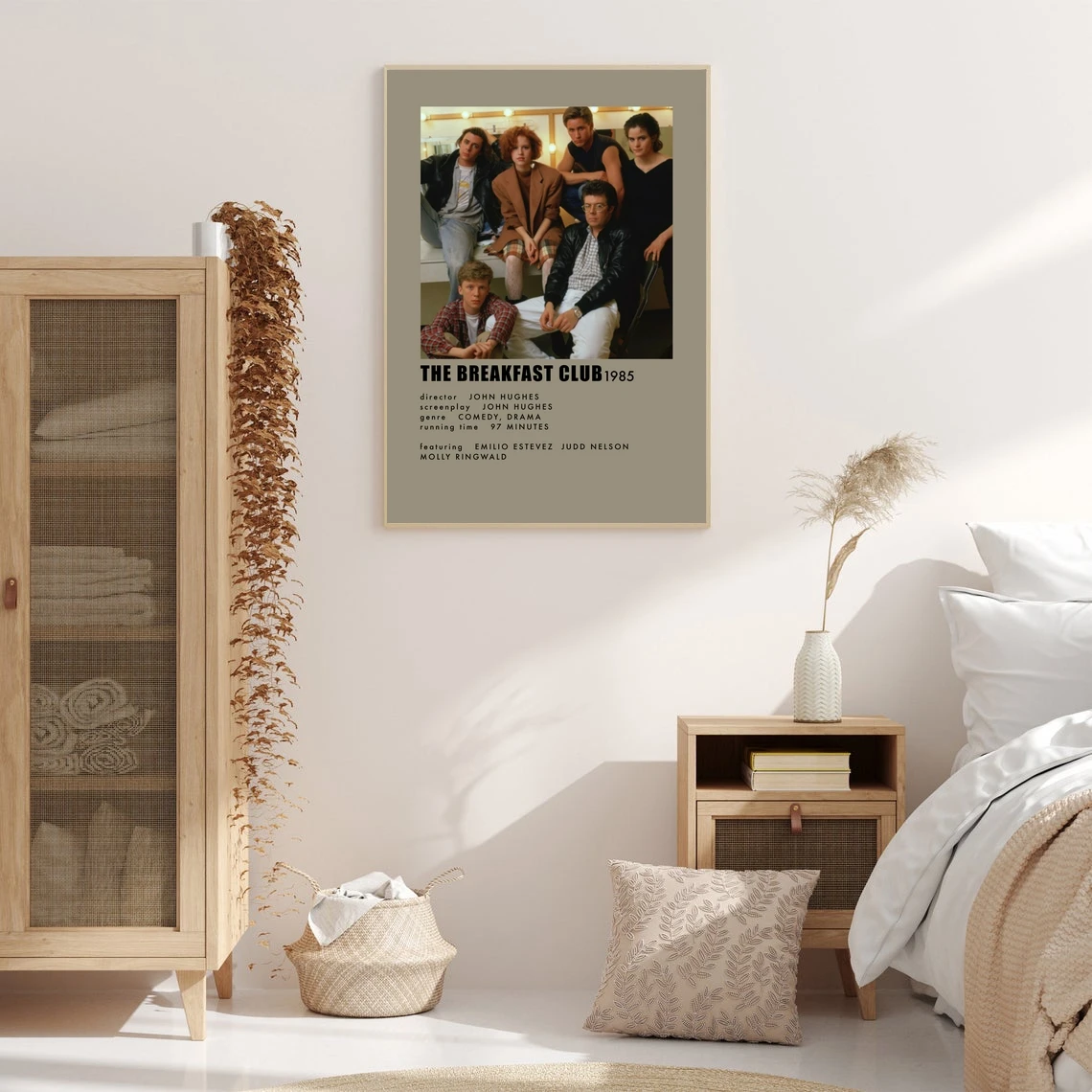 الإفطار نادي خلف المشاهد الفيلم المشارك الرسم على لوحات القماش الجدارية غرفة نوم غرفة المعيشة ديكور المنزل (بدون إطار) #4