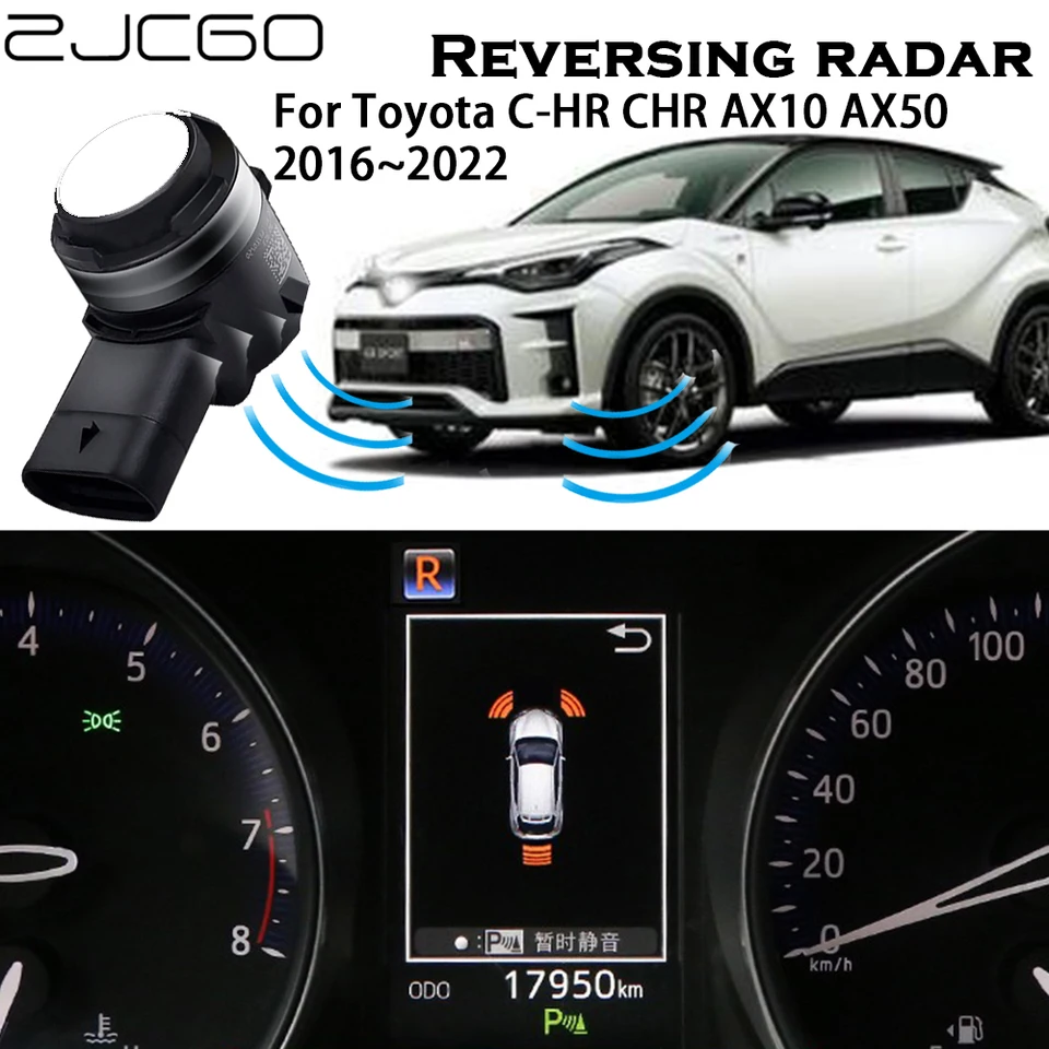 ZJCGO Car Parking Sensor for Toyota C-HR 2016-2022