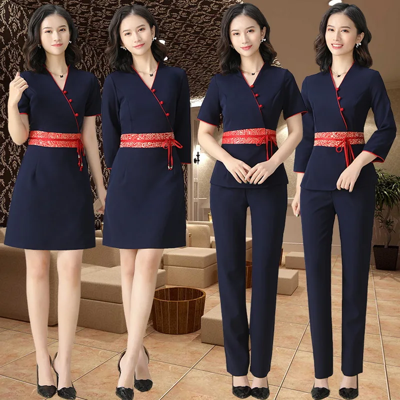 Massage uniforms uniform beauty salon work clothes cosme tologist clothing spa uniforms women beautician costume massage clothes