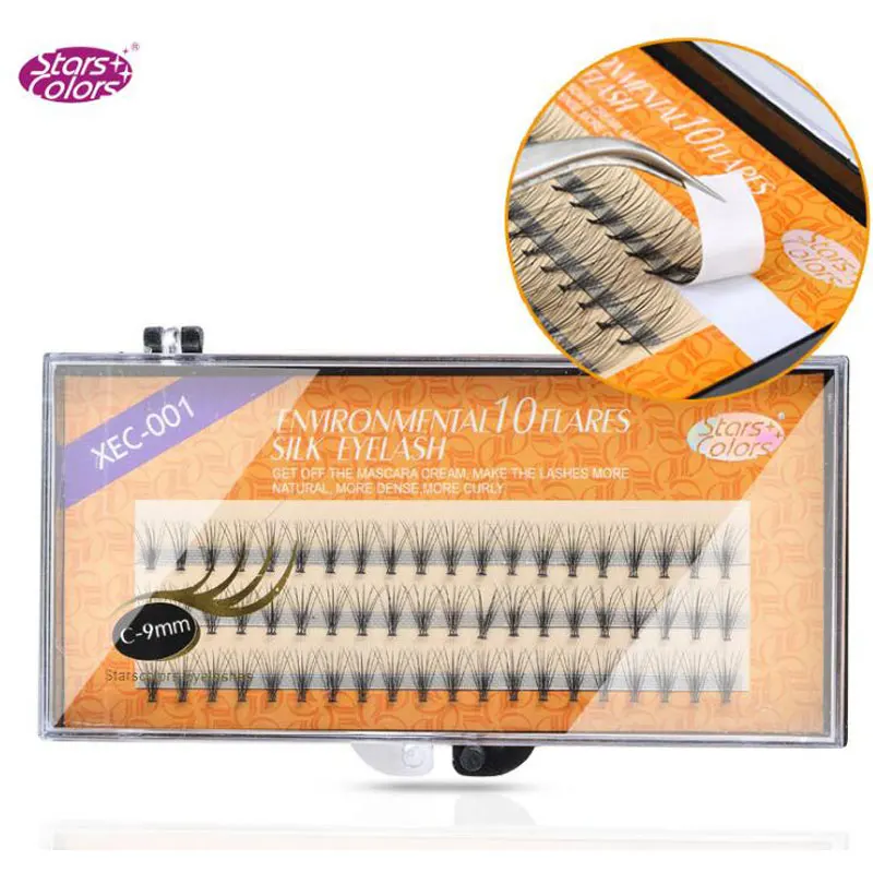 10D Premade Volume Fans Eyelashes 0.12mm C Natural Faux Mink Silk Eye Lashes Fan Eyelash Extension Makeup