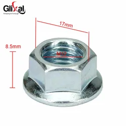 Glixal GY6 125cc 150cc Rear Clutch Nut for 152QMI 157QMJ Chinese Scooter Moped ATV Go-Kart Engine (2 pcs)