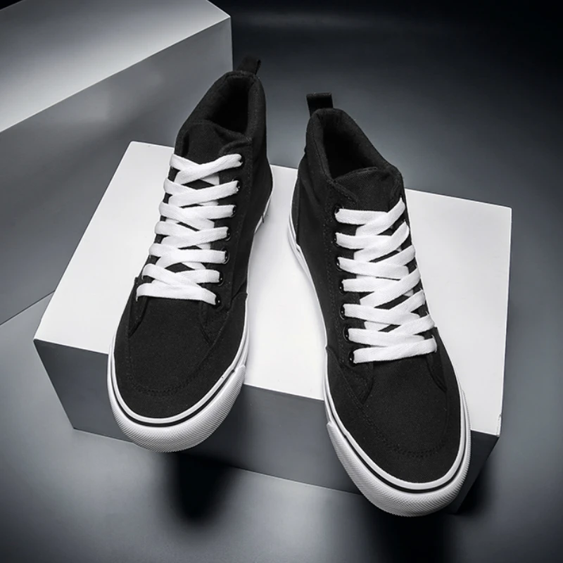 Classics Brand Men Sneakers Canvas Shoes Man High-top Casual Shoes Male Skateboard Trainers High Quality 3 Times Vulcanization