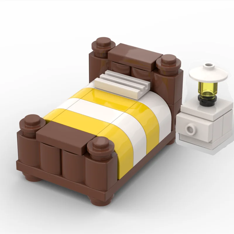 MOC Haus Möbel Bausteine Stadt Küche Zubehör DIY Spielzeug Bett Sofa Klavier Ziegel Teile Spielzeug für Kinder Jungen Geschenke
