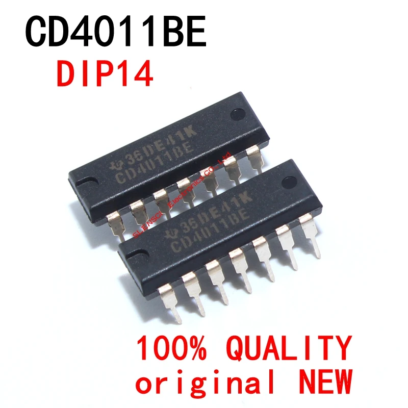 10-20PCS CD4011BE DIP14 CD4011B CD4011 4011 DIP-14 New and Original IC Chipset