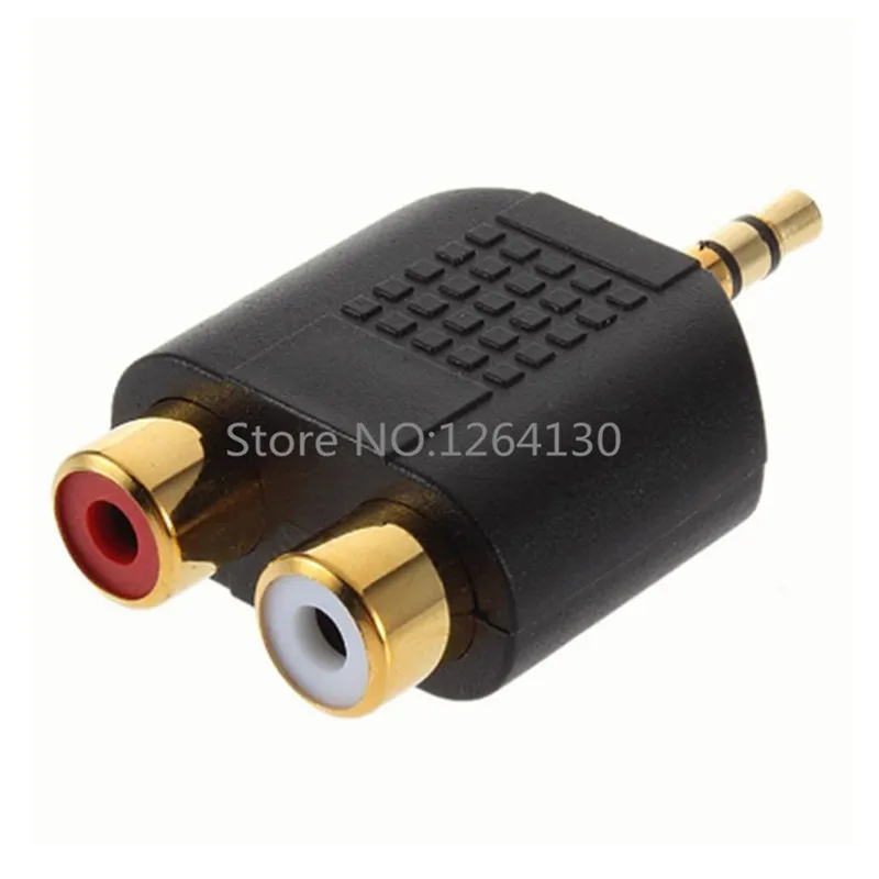 Aポイント2つの3.5オーディオアダプターダブルロータスマザーメスのレボリューション3.5オーディオプラグツーrca