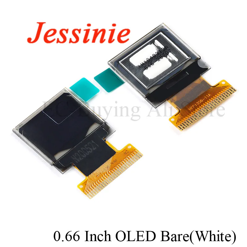 0.66 นิ้ว OLED จอแสดงผล LCD โมดูล 64X48 0.66 "หน้าจอ LED สีขาว IIC I2C อินเทอร์เฟซ SPI SSD1306 Driver สําหรับ Arduino AVR STM32