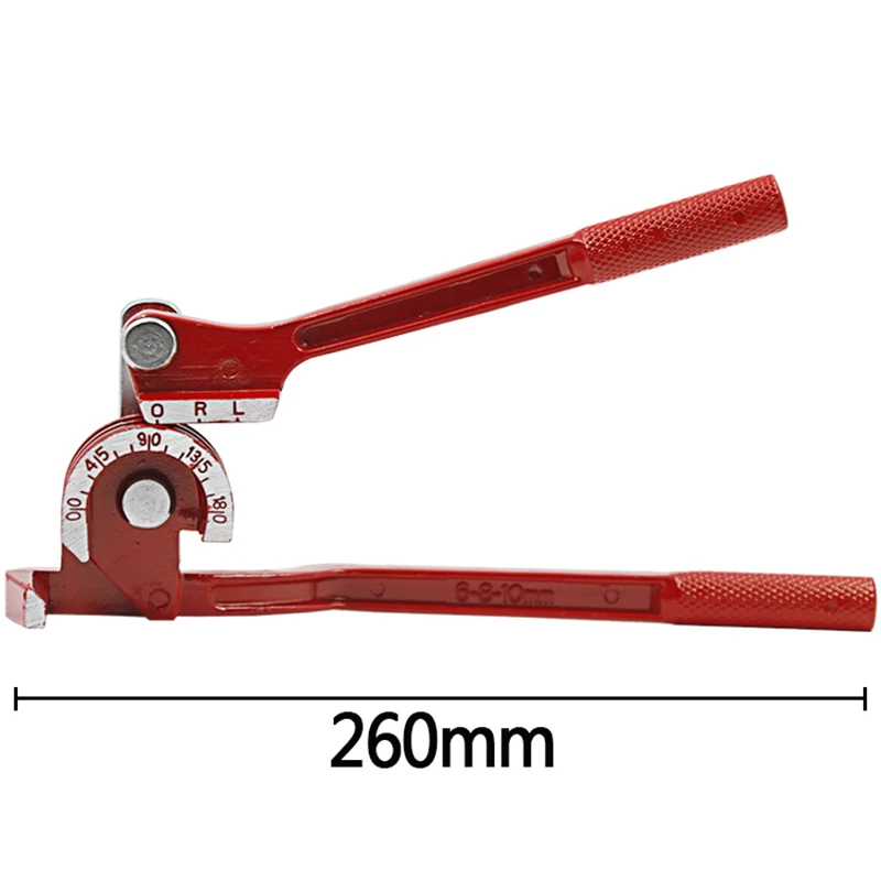 Imagem -02 - Heavy Tube Tubing Pipe Bender Ferramenta Manual de Cotovelo Alumínio Cobre Aço Combustível Brake Lines em 90 ° 180 ° mm mm 10 mm