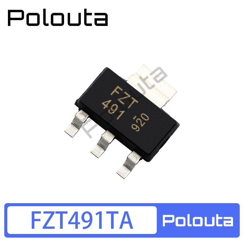 10 Pcs Polouta FZT491TA FZT491 SOT223 NPN Mid-power Transistor Akustische Komponenten Kits Arduino Nano Integrated Circuit