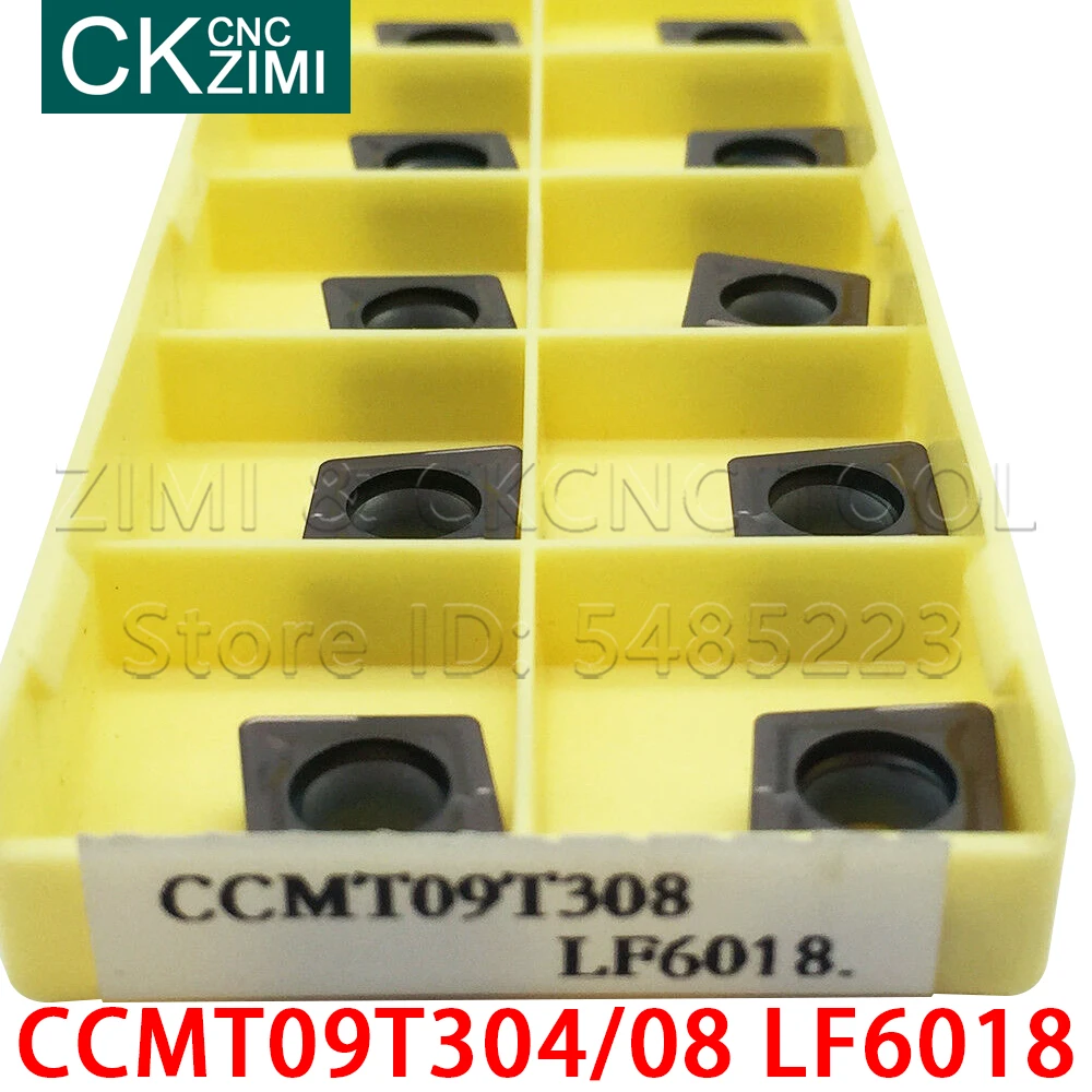 10 قطعة CCMT09T304 LF6018 CCMT09T308 LF6018 كربيد تحول إدراج القاطع باستخدام الحاسب الآلي الخشب تحول أدوات مخرطة الخشب لالفولاذ المقاوم للصدأ