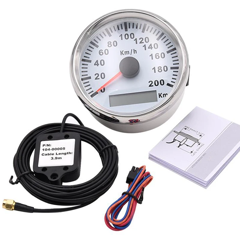 

85mm Car Digital GPS Speedometer 200 km/h Red LED Speed Gauge for bmw e46 Honda Motorcycle Car Boat IP67 Waterproof tachometer