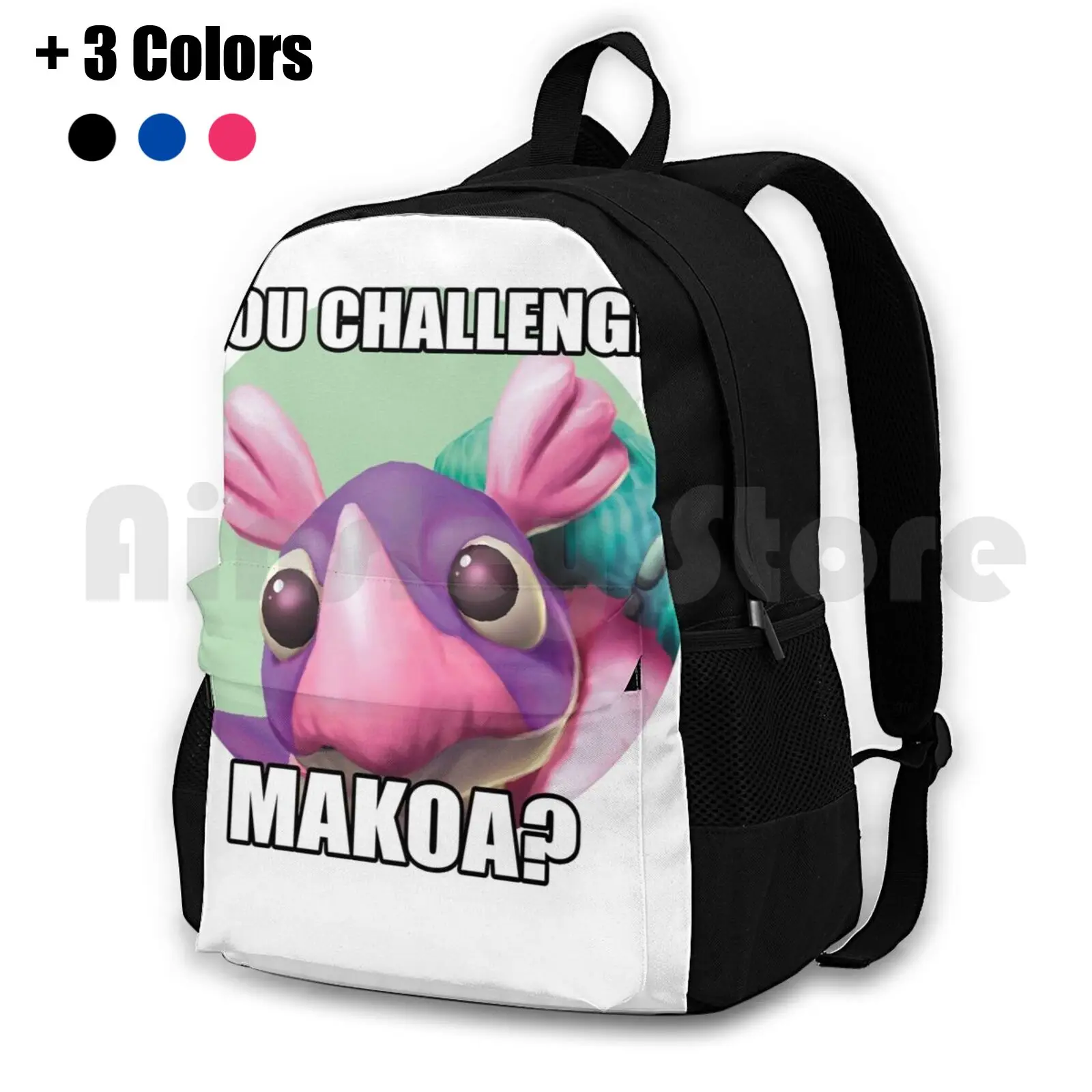 You Challenge Makoa ? Outdoor Hiking Backpack Riding Climbing Sports Bag Makoa Paladins Game Games Rpg Videogames Esport Esports