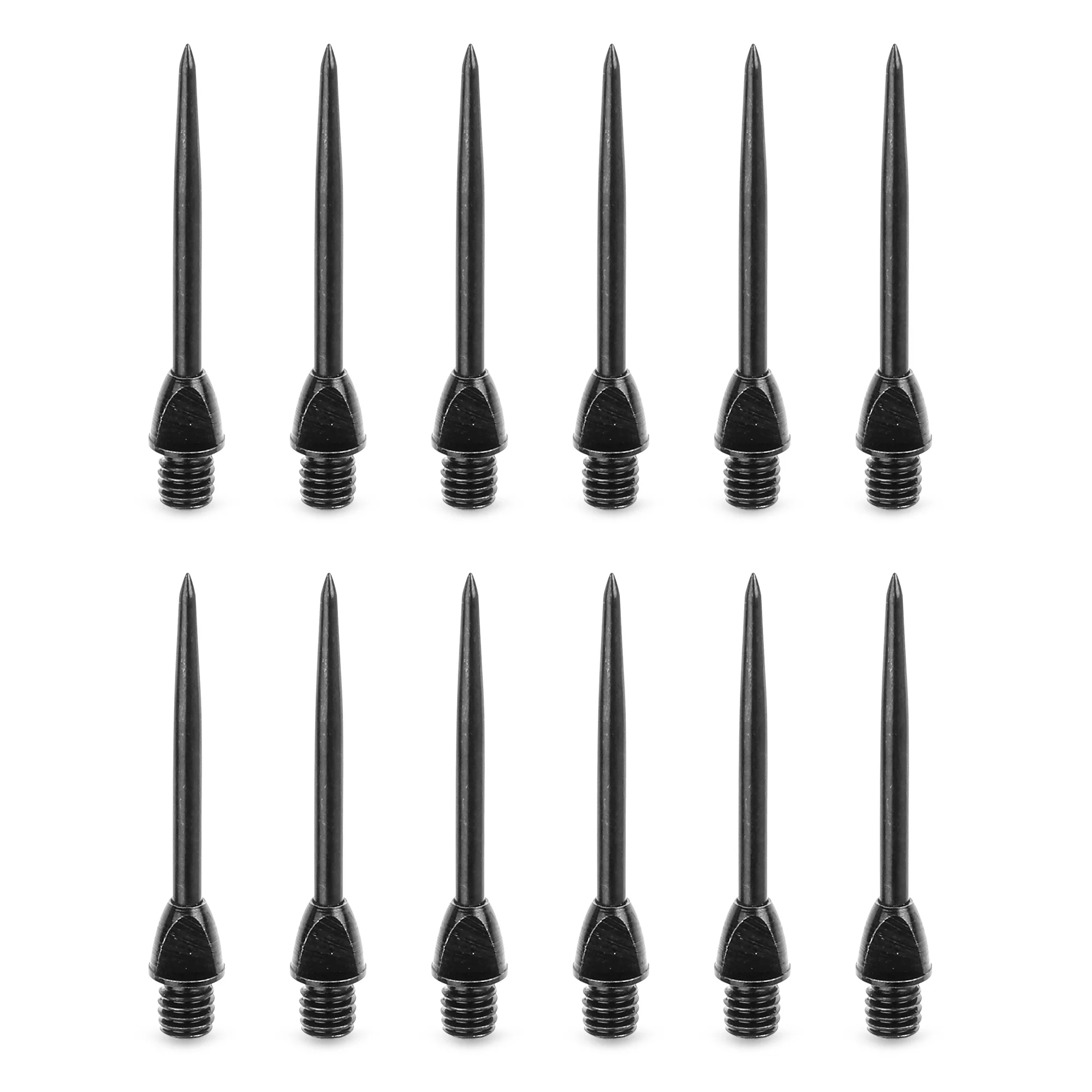 CyeeLife 12 Packs Steel Dart Tips Black,2BA Switch Connector Tool For Soft Darts